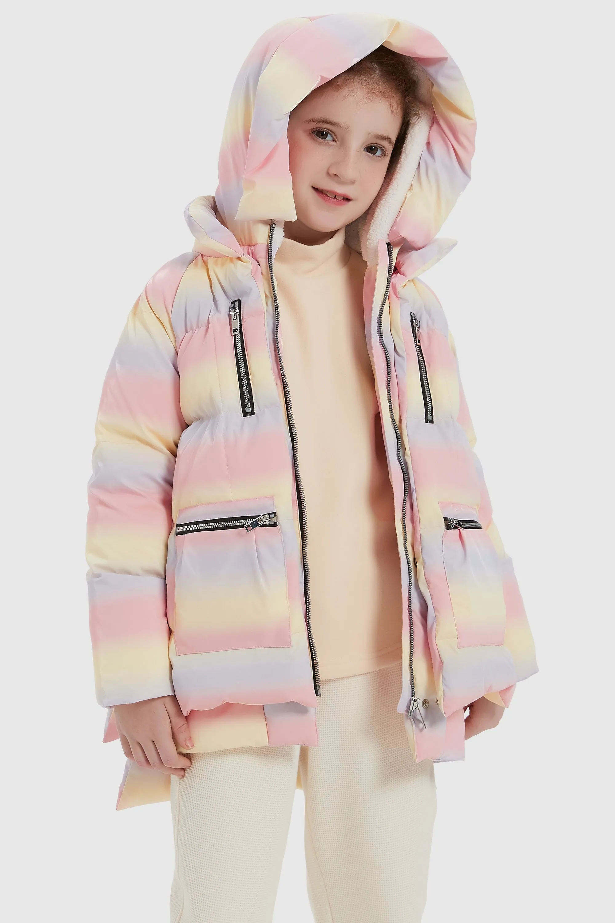 092 Colorlay Kids Reflective Down Jacket