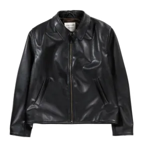 A KIND OF GUISE VALON VEGAN LEATHER JACKET JET BLACK