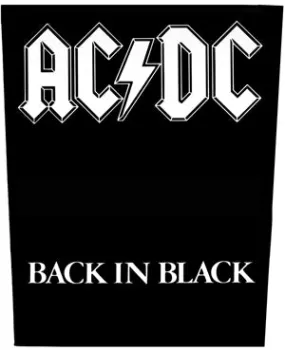 AC/DC Back Patch Black In Black