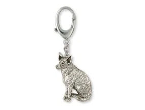 Australian Cattle Dog Zipper Pull Jewelry Sterling Silver Handmade Dog Zipper Pull ACD1-ZP