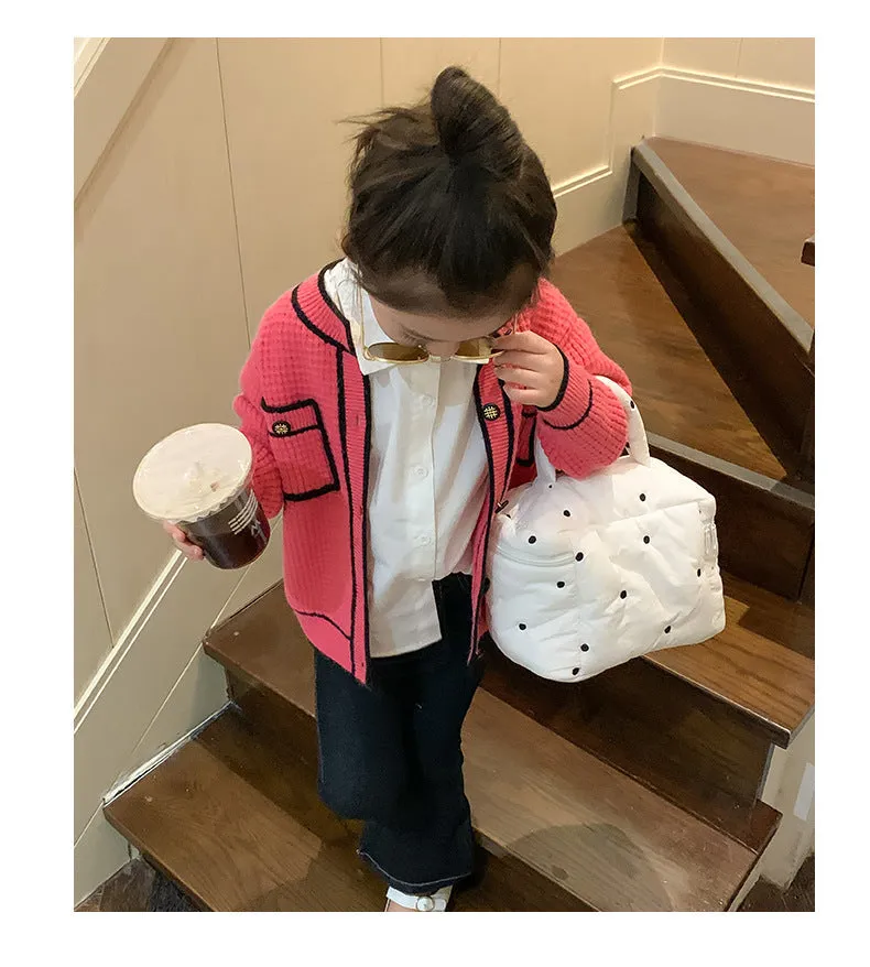 Baby Kid Girls Color-blocking Jackets Outwears