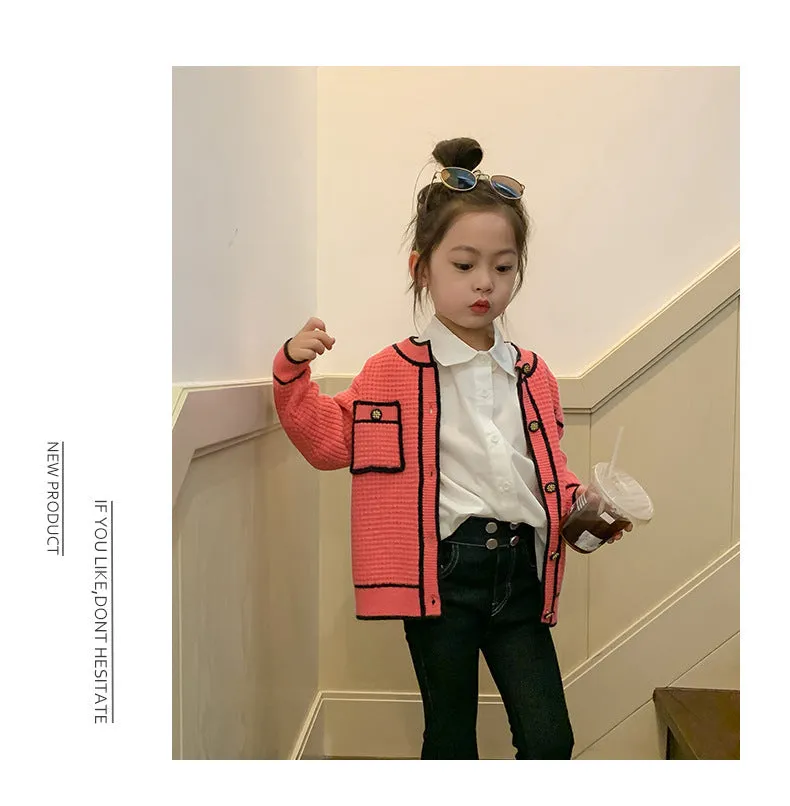 Baby Kid Girls Color-blocking Jackets Outwears