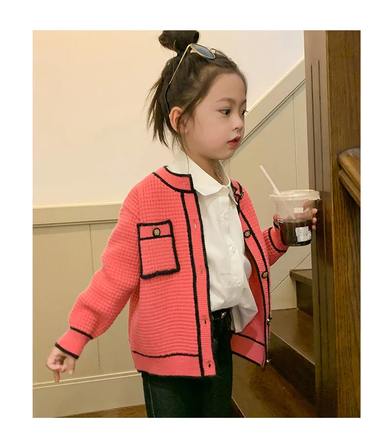 Baby Kid Girls Color-blocking Jackets Outwears