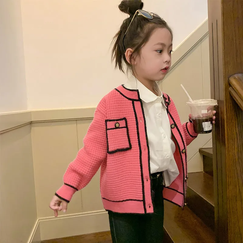 Baby Kid Girls Color-blocking Jackets Outwears