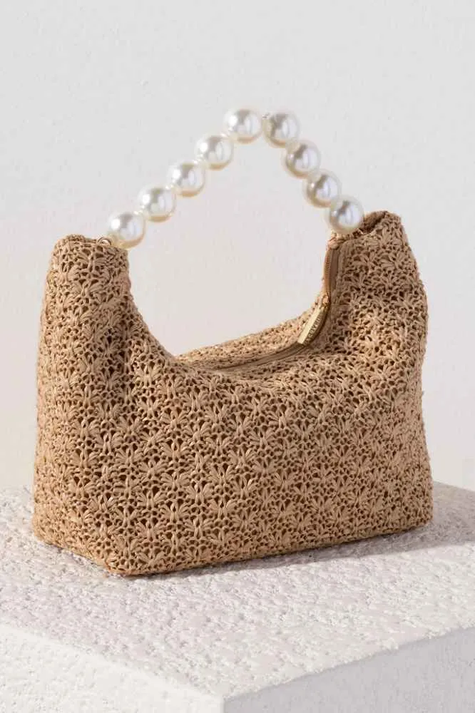 Baylor Woven Bag, Tan