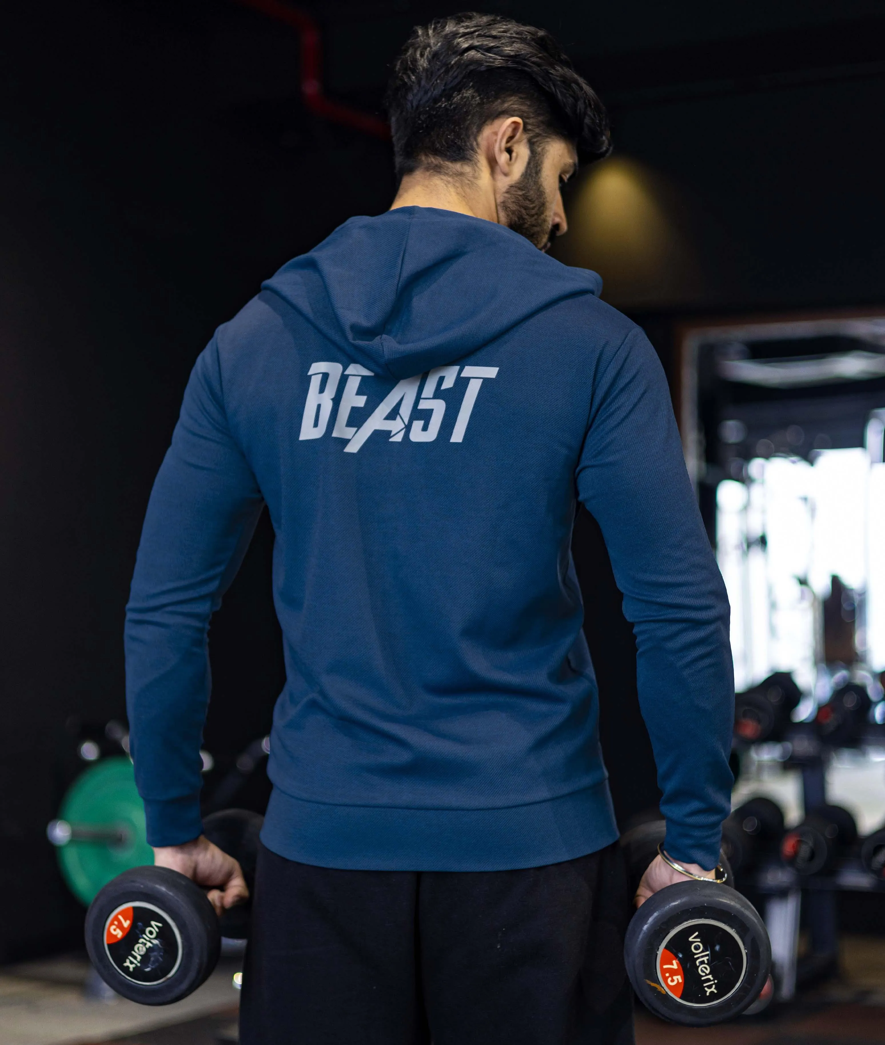 Beast GymX Hoodie: Envy Blue