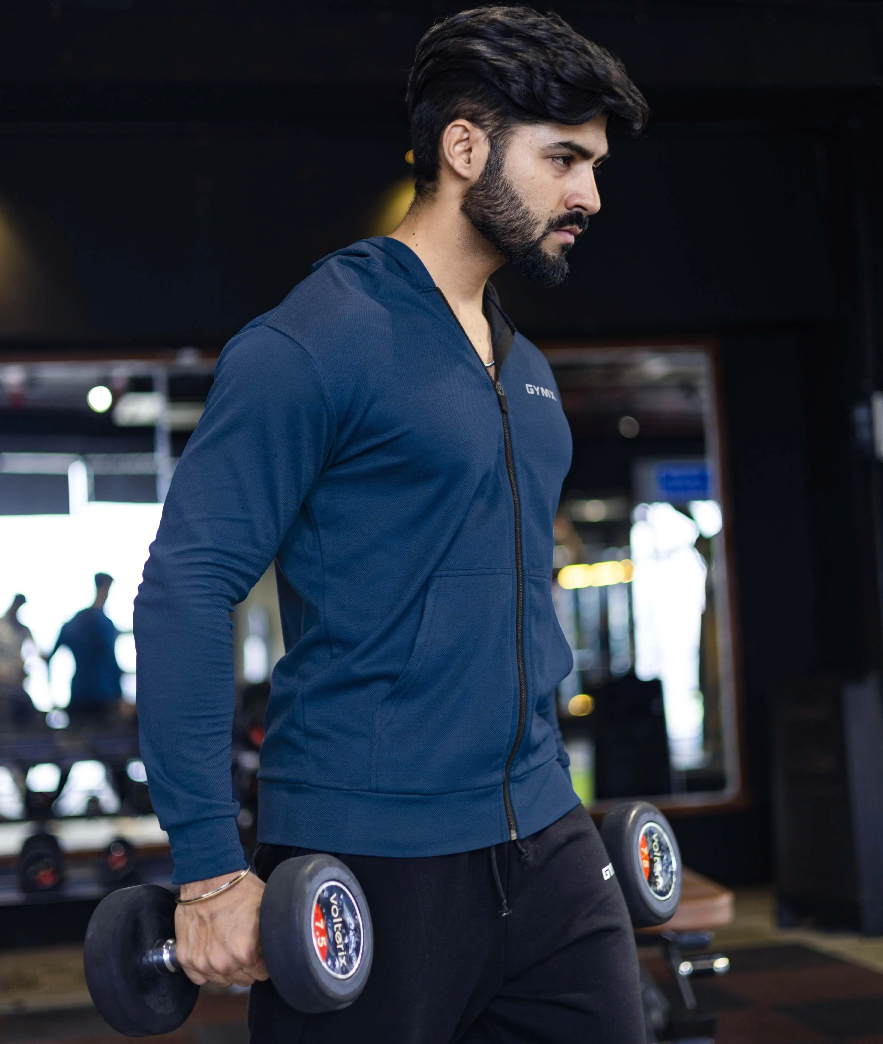 Beast GymX Hoodie: Envy Blue