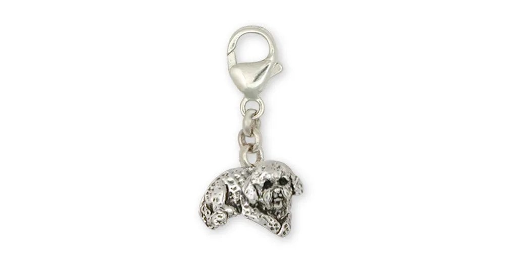 Bichon Frise Zipper Pull Jewelry Sterling Silver Handmade Dog Zipper Pull BF11-ZP