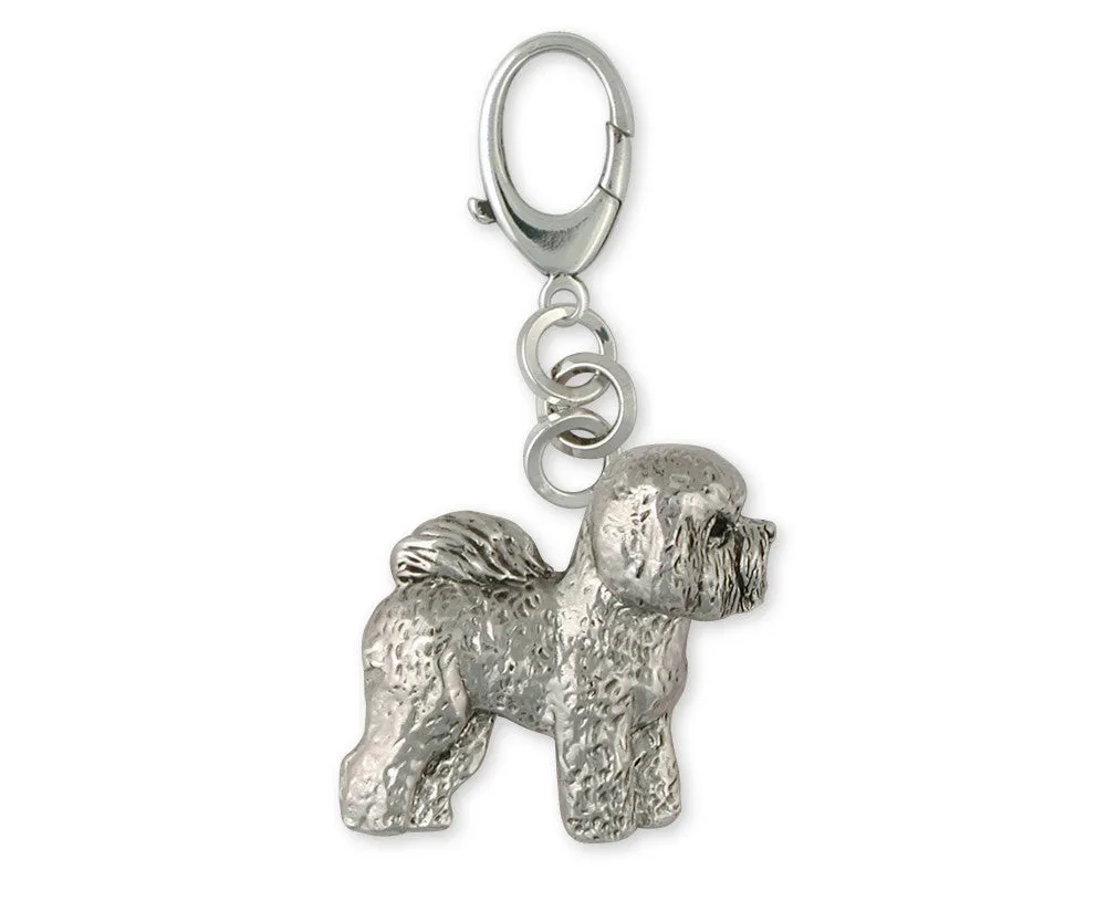 Bichon Frise Zipper Pull Jewelry Sterling Silver Handmade Dog Zipper Pull BF21-ZP