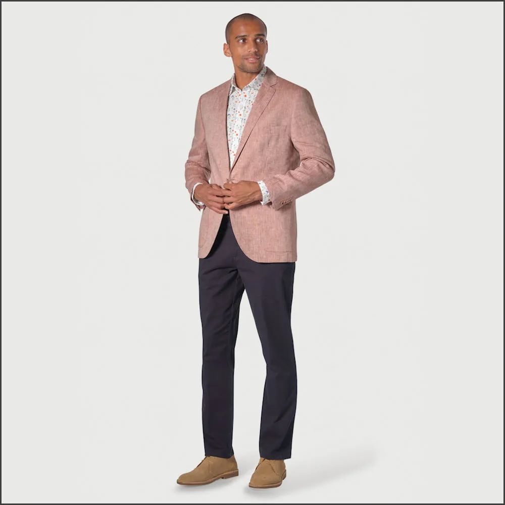 Brook Taverner Leeds Dusky Rose Linen Jacket<><>