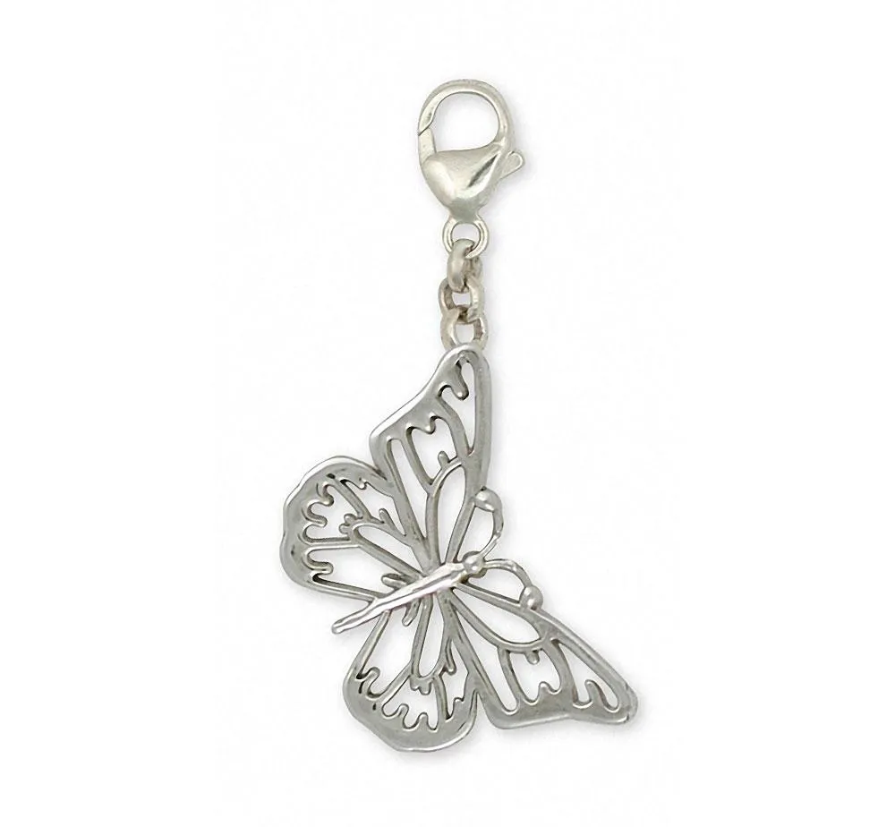 Butterfly Zipper Pull Jewelry Sterling Silver Handmade Butterfly Zipper Pull BY2-ZP