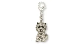 Cairn Terrier Zipper Pull Jewelry Sterling Silver Handmade Dog Zipper Pull CNWT5-ZP