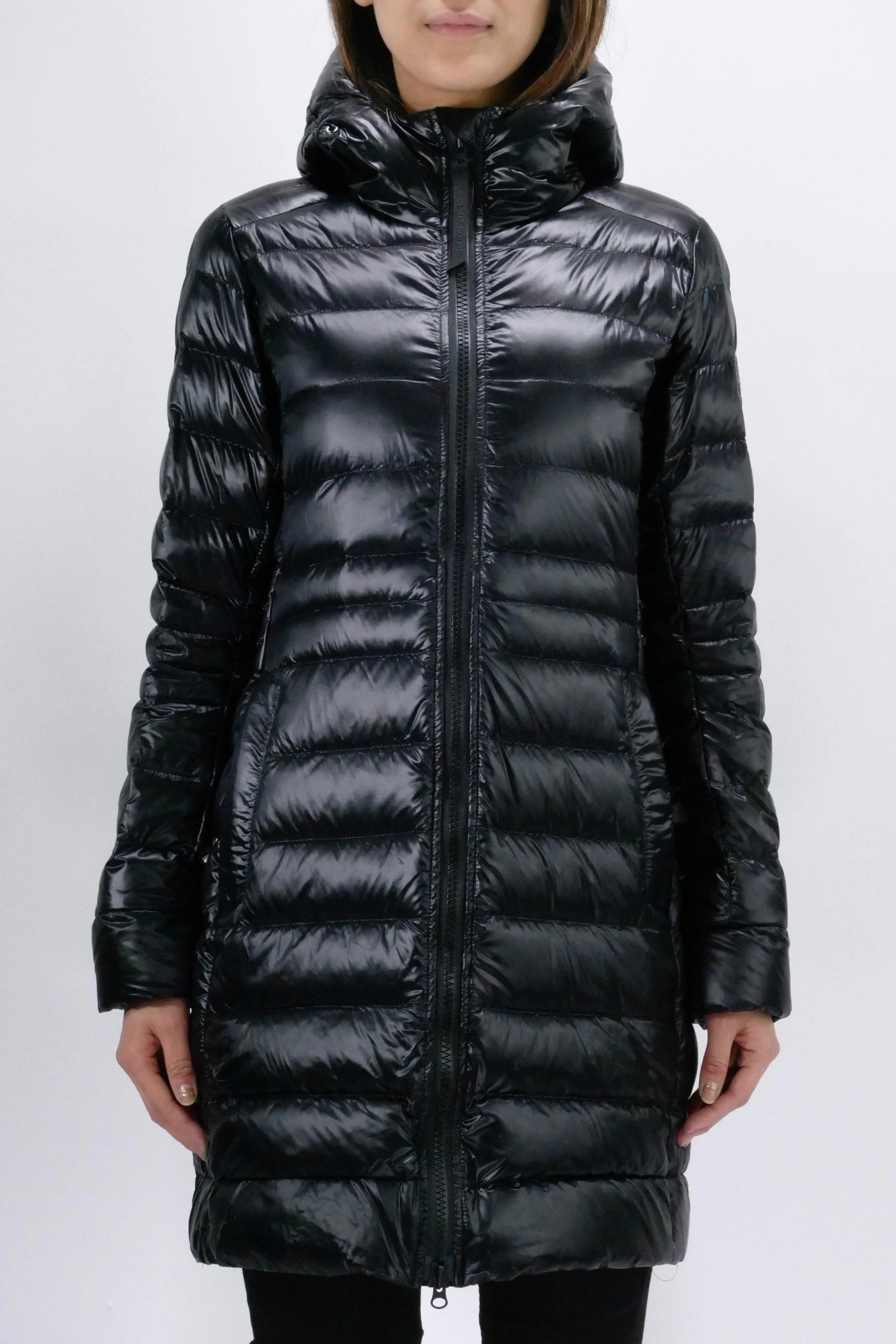 Canada Goose Womens Lite Jacket Cypress Hooded Black Label - Black