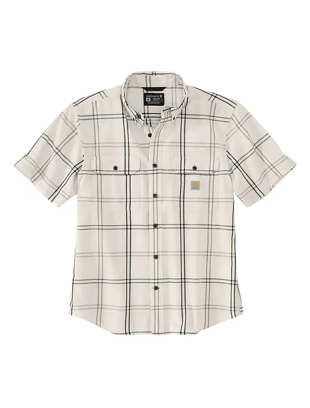 Carhartt Men's Loose Fit Midweight Short-Sleeve Plaid Shirt