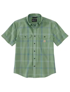 Carhartt Men's Loose Fit Midweight Short-Sleeve Plaid Shirt