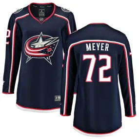 Carson Meyer Columbus Blue Jackets Fanatics Branded Women's Home Breakaway Jersey - Navy