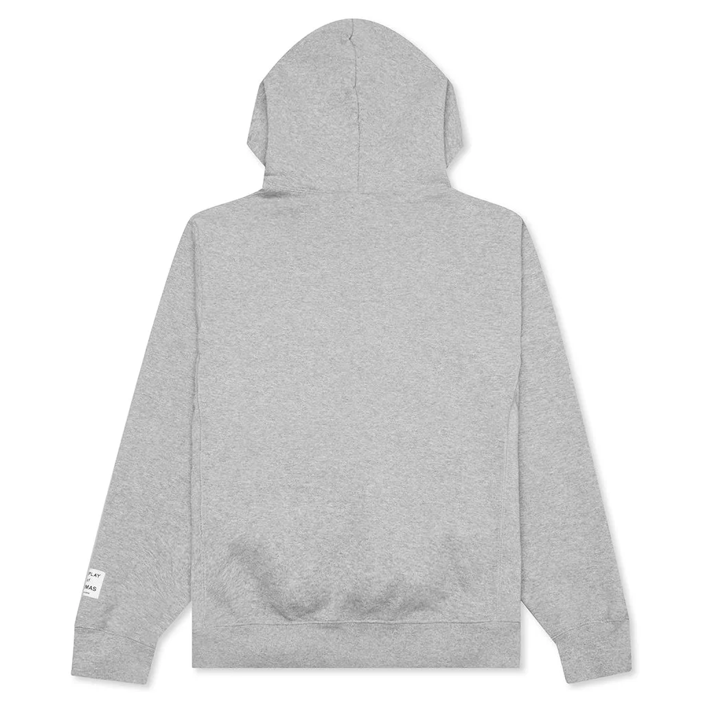 Center Logo Hoodie - Heather Grey