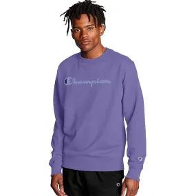 Champion Powerblend Crew Script Logo Purple