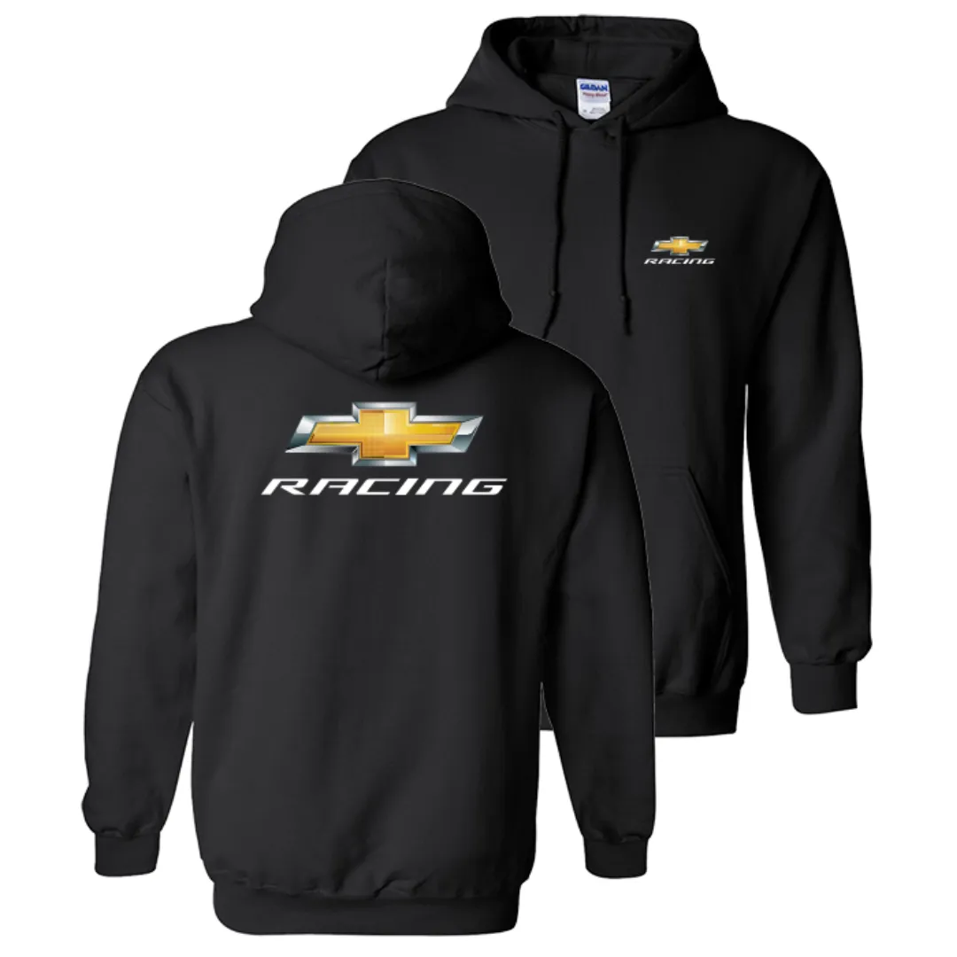 Chevy Racing Gold Bowtie Hooded Sweatshirt / Hoodie