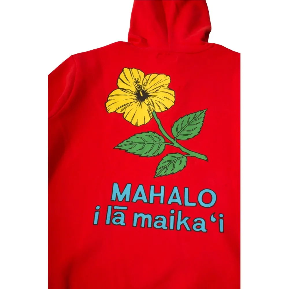 CHINA TOWN MARKET MAHALO HOODIE-RED