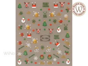 Christmas Adhesive Nail Art Sticker - 1 pc (TH-1084)