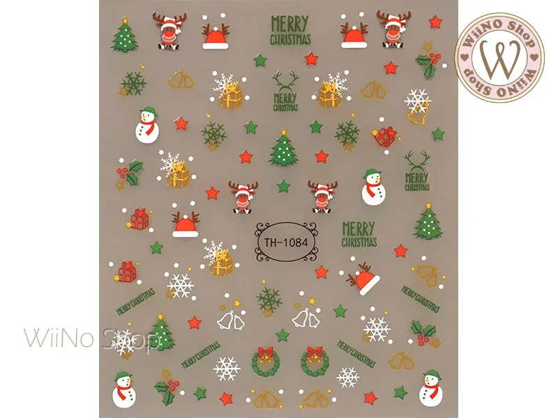 Christmas Adhesive Nail Art Sticker - 1 pc (TH-1084)