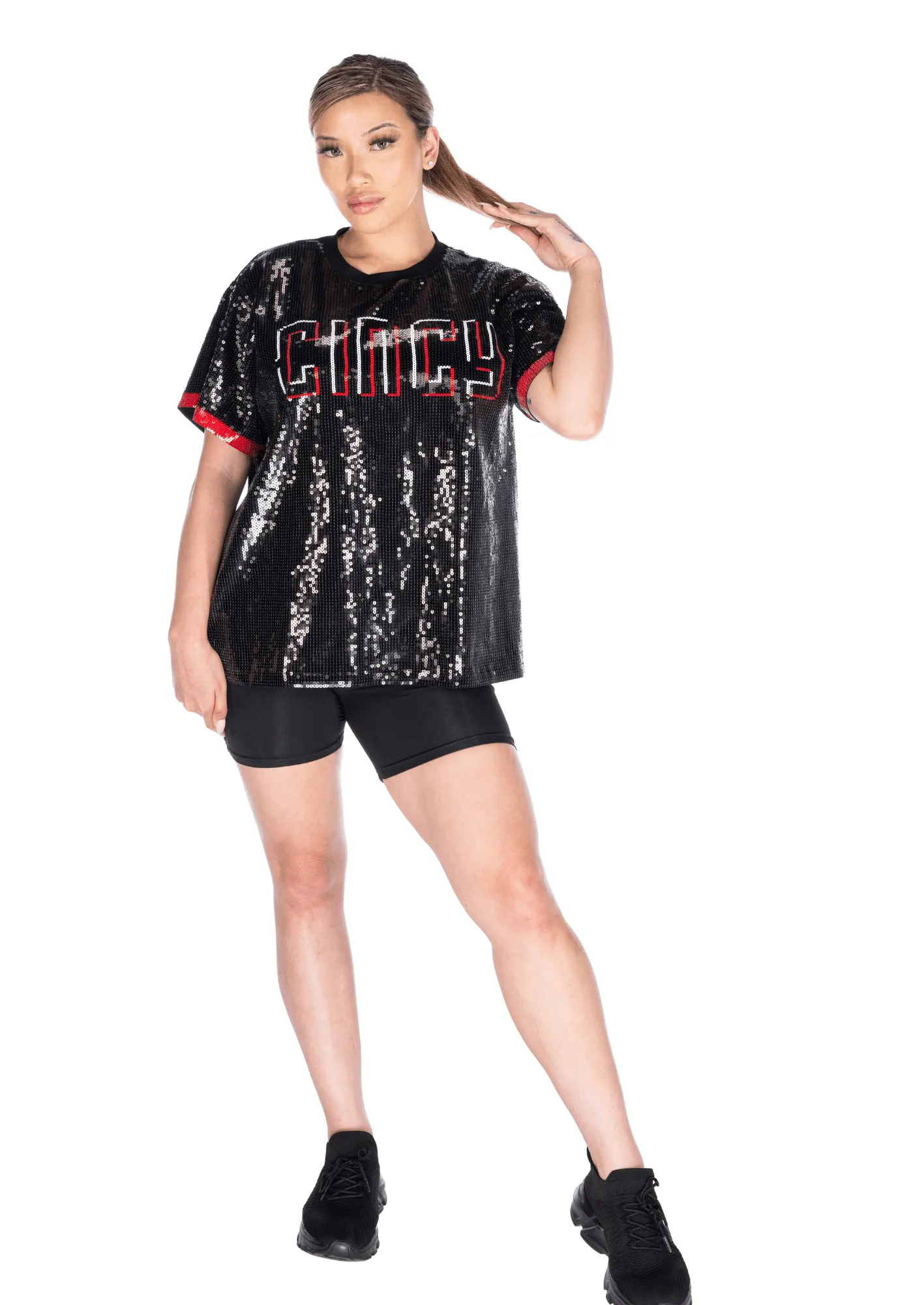 Cincinnati Baseball Sequin Shirt