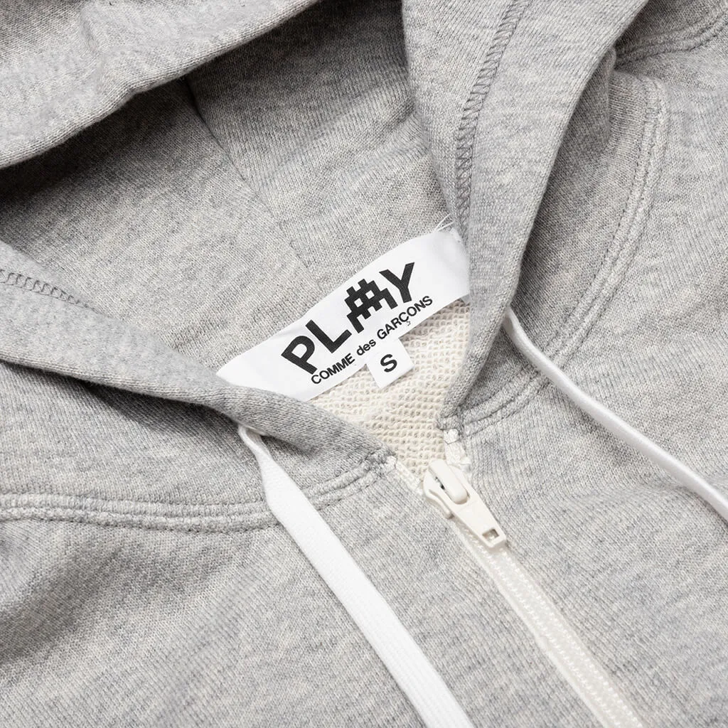 Comme des Garcons PLAY x the Artist Invader Women's Hooded Sweatshirt - Top Grey