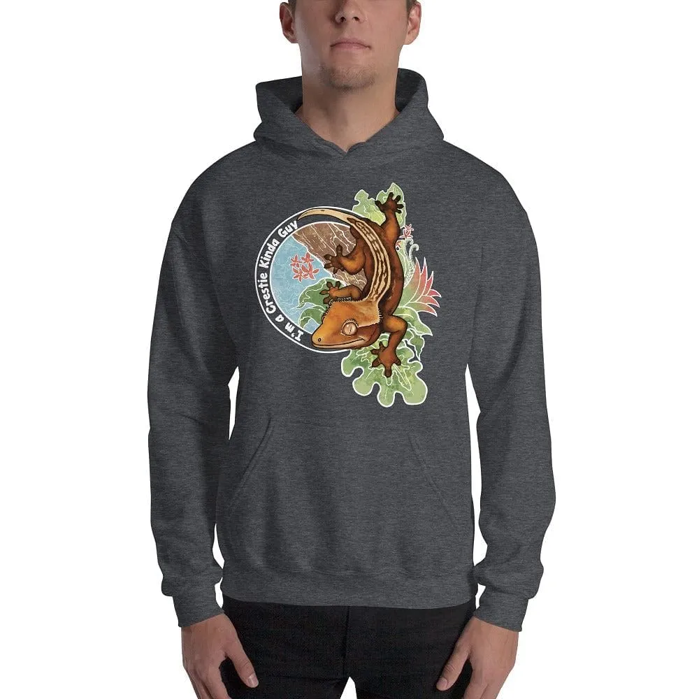 Crestie Kinda Guy, Crested Gecko Hoodie, Cute Lizard, Reptile Gift Pullover