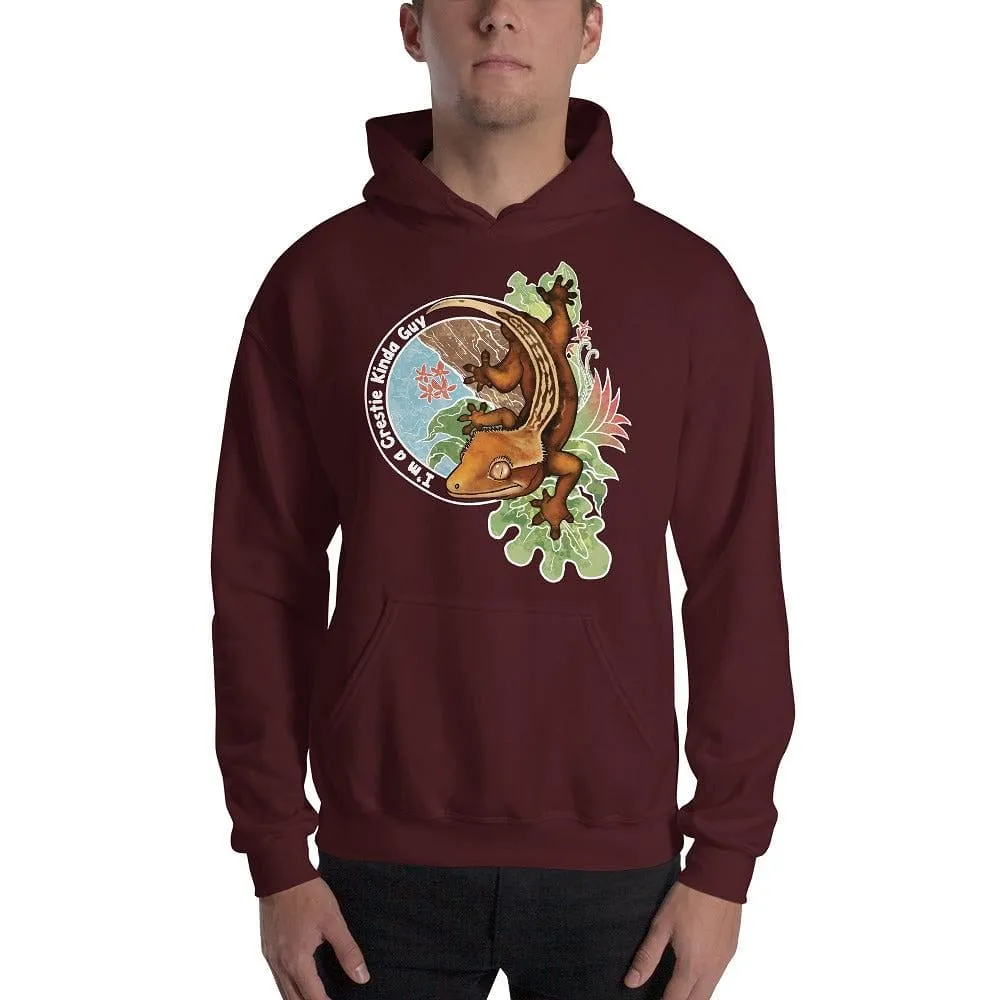 Crestie Kinda Guy, Crested Gecko Hoodie, Cute Lizard, Reptile Gift Pullover