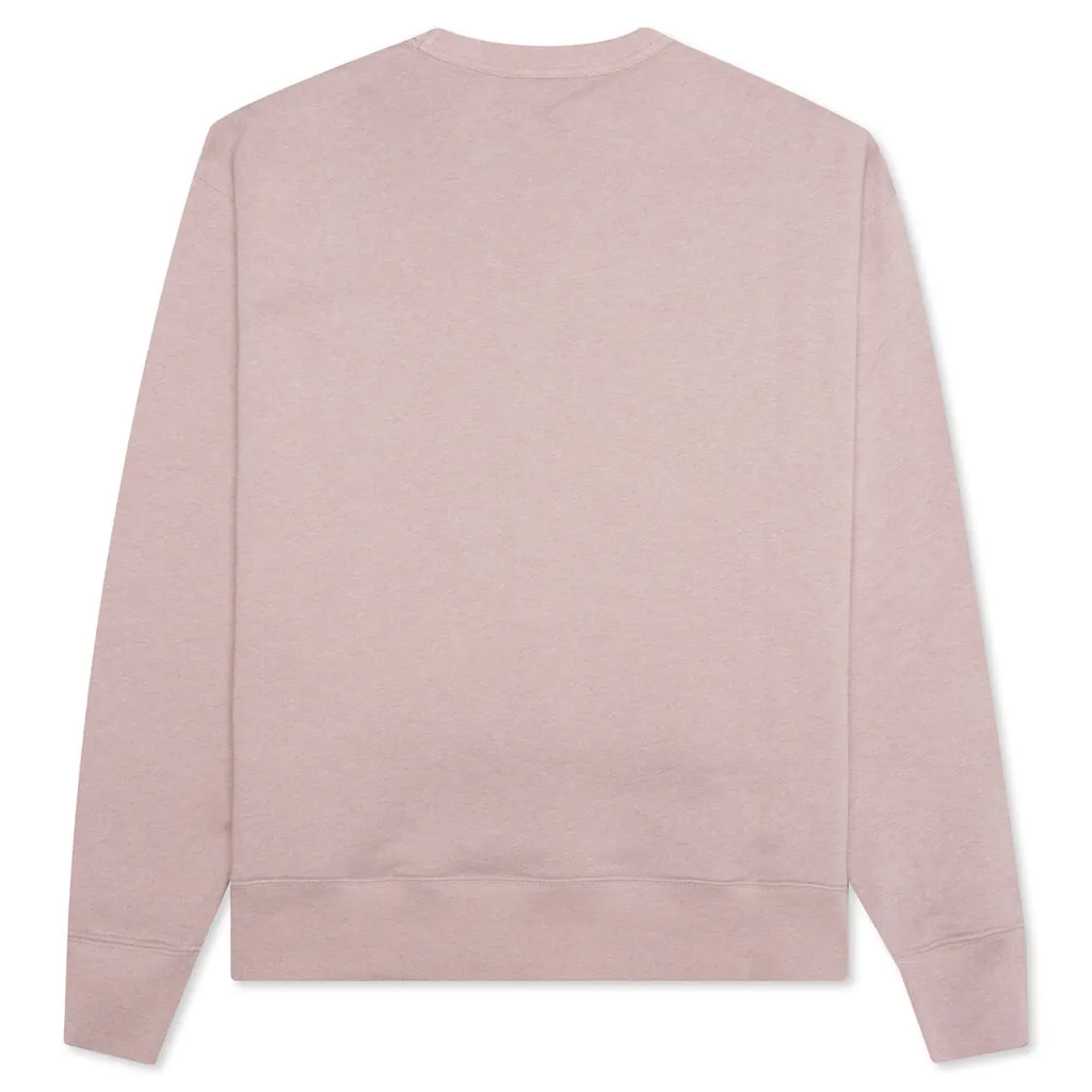 Crew Neck Sweatshirt - Violet/Pink/Melange