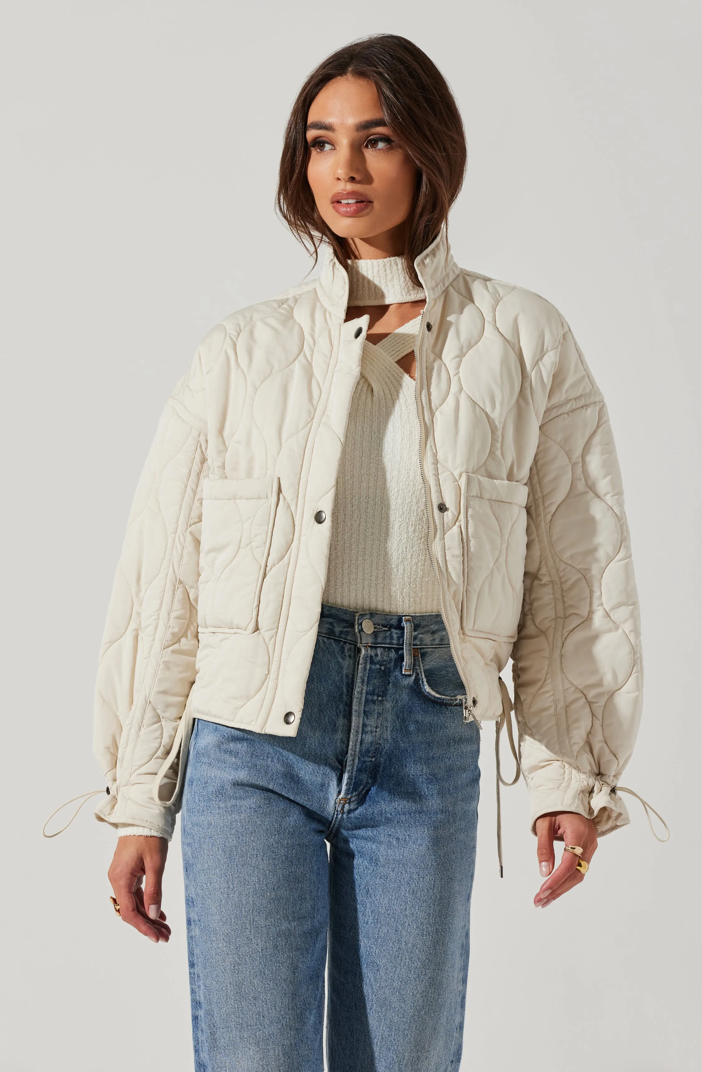 Dalia Quilted Cinched Jacket