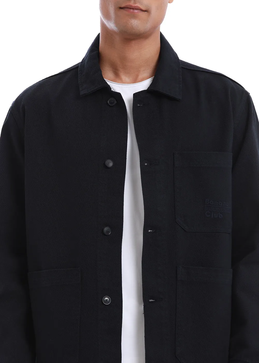 Dark Navy Cotton Drill Jacket