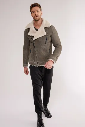 David - Green Shearling Jacket