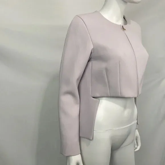 Derek Lam NWT Lilac Zip Front High Low Jacket