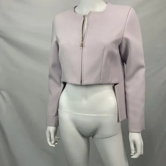 Derek Lam NWT Lilac Zip Front High Low Jacket