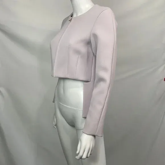 Derek Lam NWT Lilac Zip Front High Low Jacket