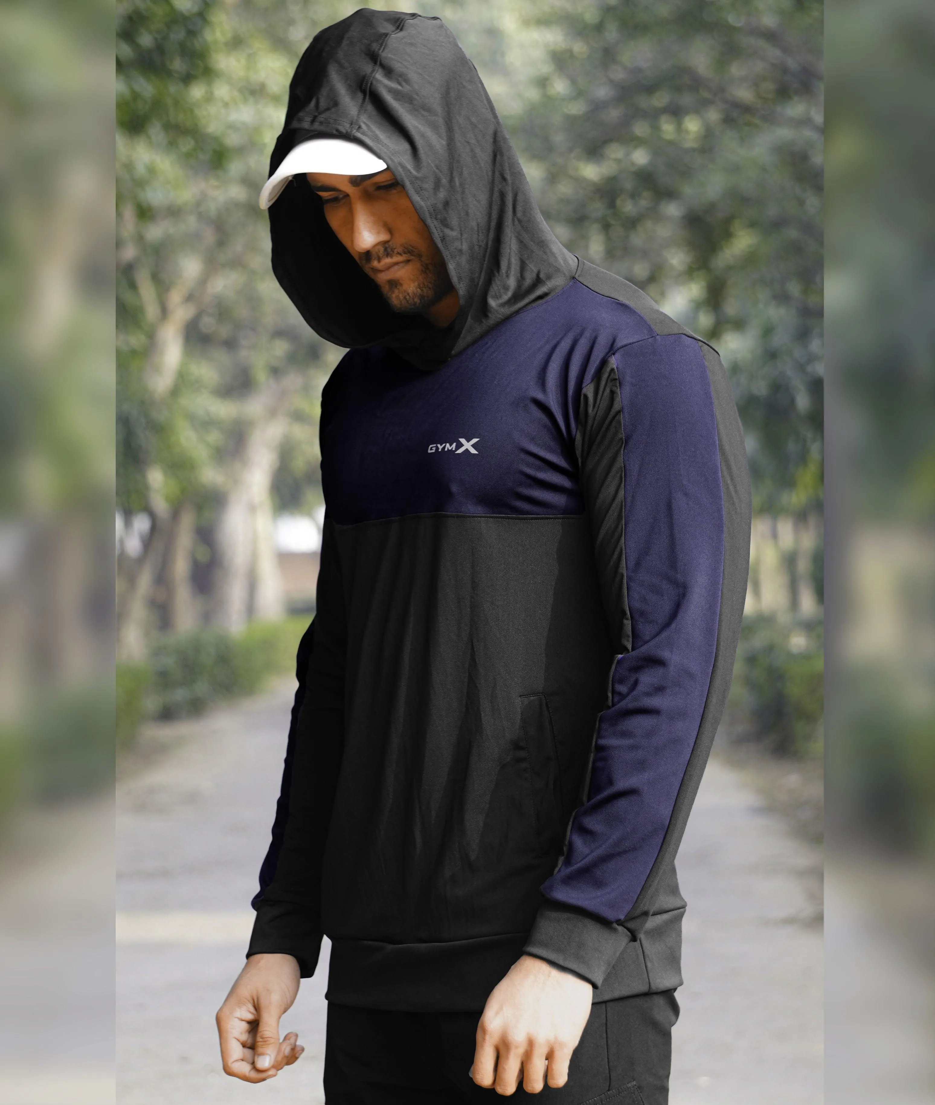 Dual Edition GymX Pullover: Navy Blue - Sale