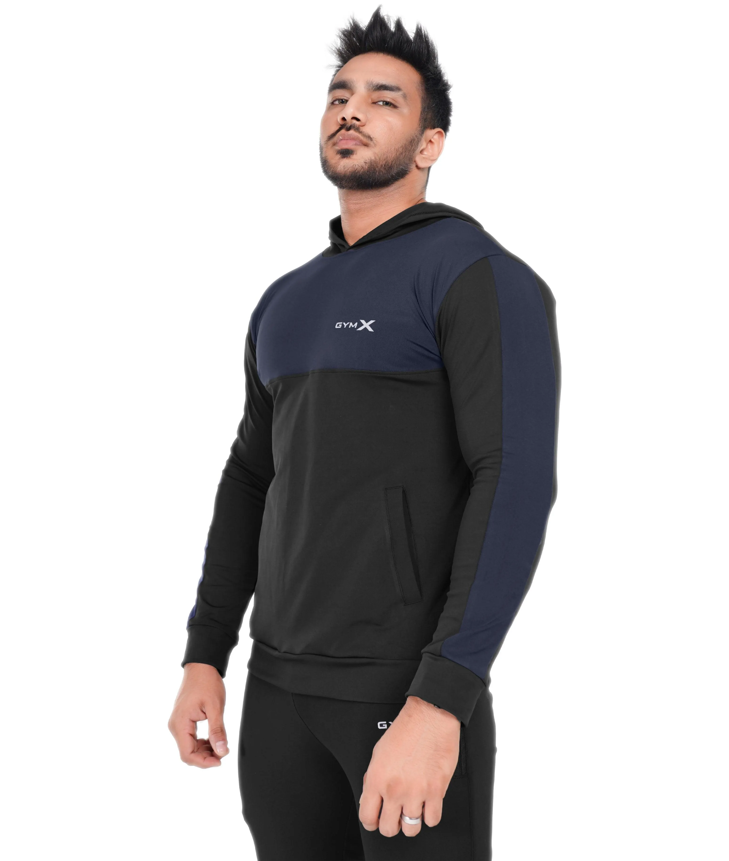 Dual Edition GymX Pullover: Navy Blue - Sale