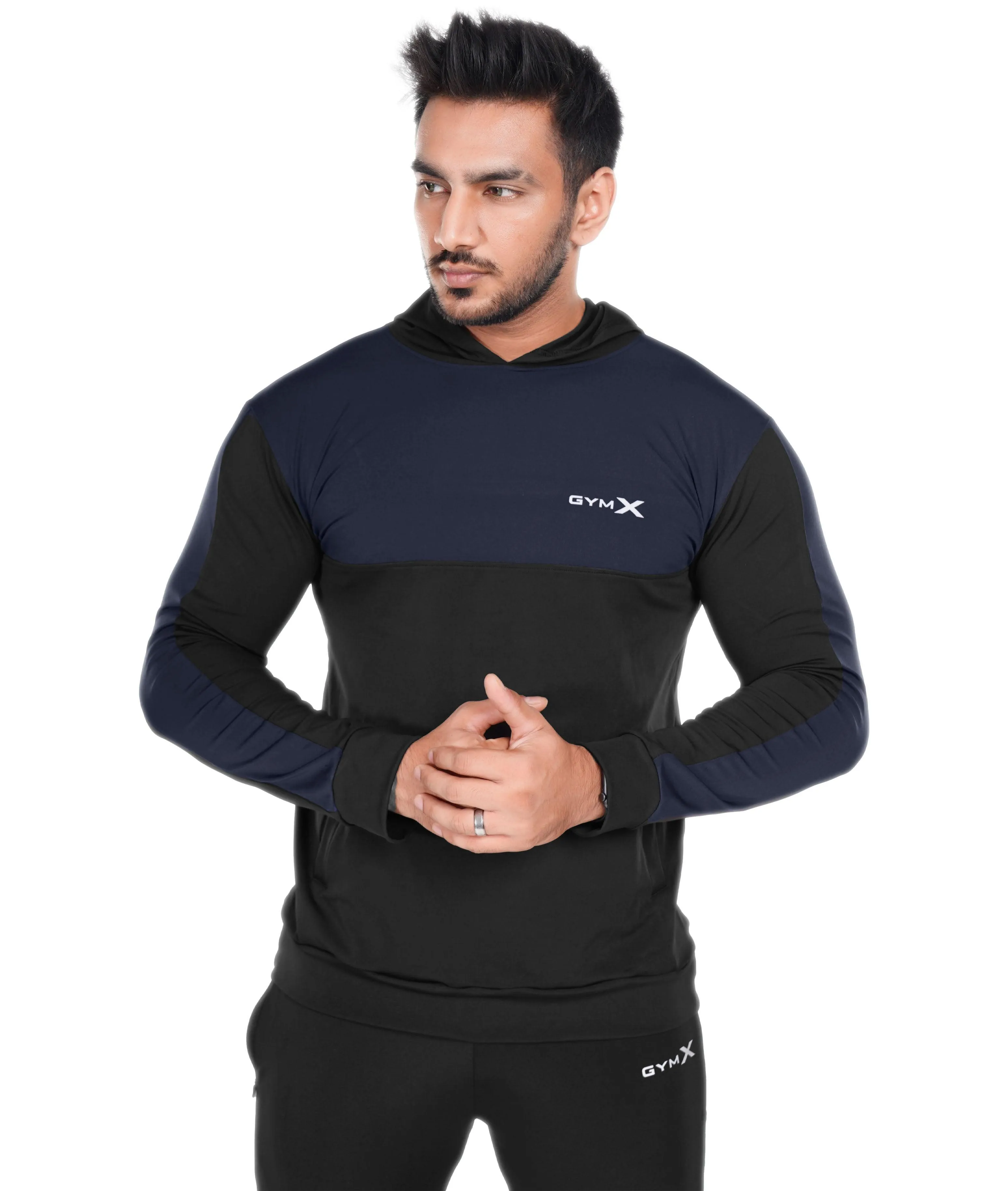 Dual Edition GymX Pullover: Navy Blue - Sale