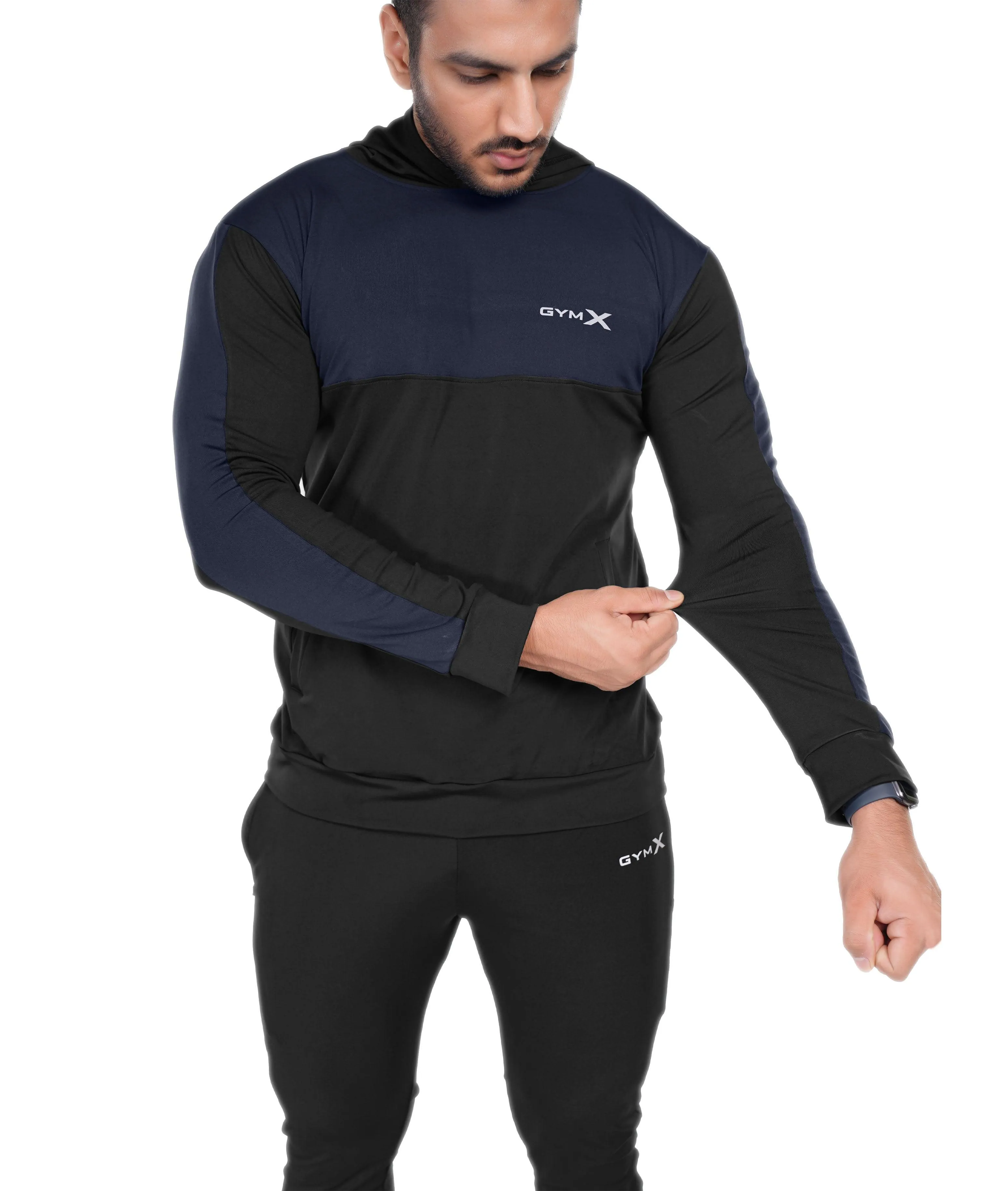 Dual Edition GymX Pullover: Navy Blue - Sale