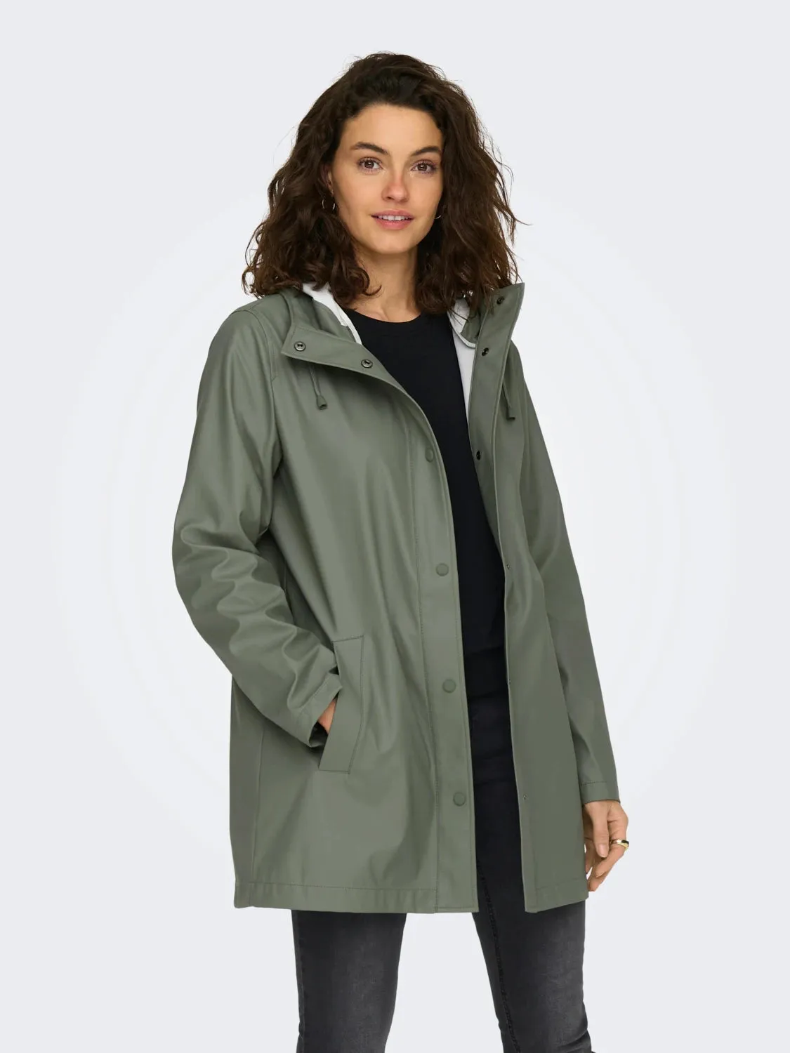 Ellen Raincoat - Agave Green