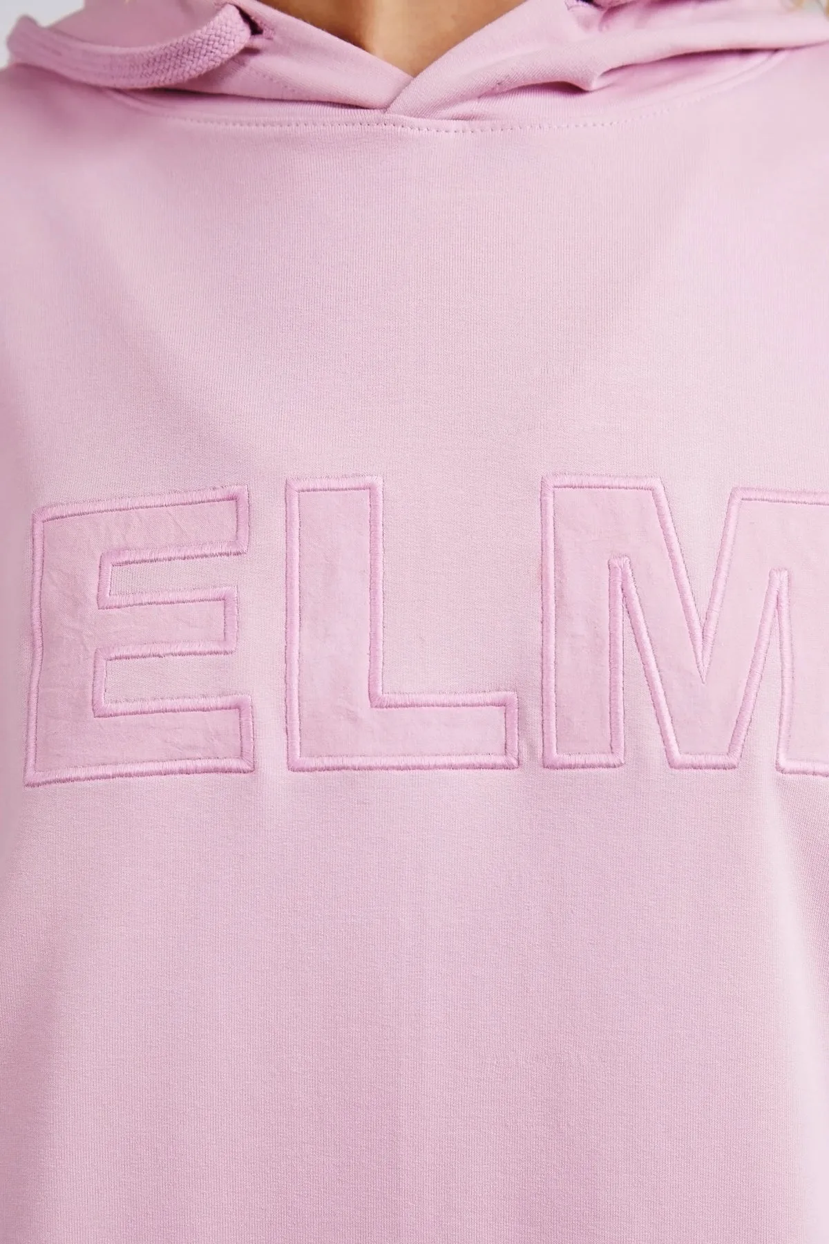 Elm Applique Hoody - Peony Pink