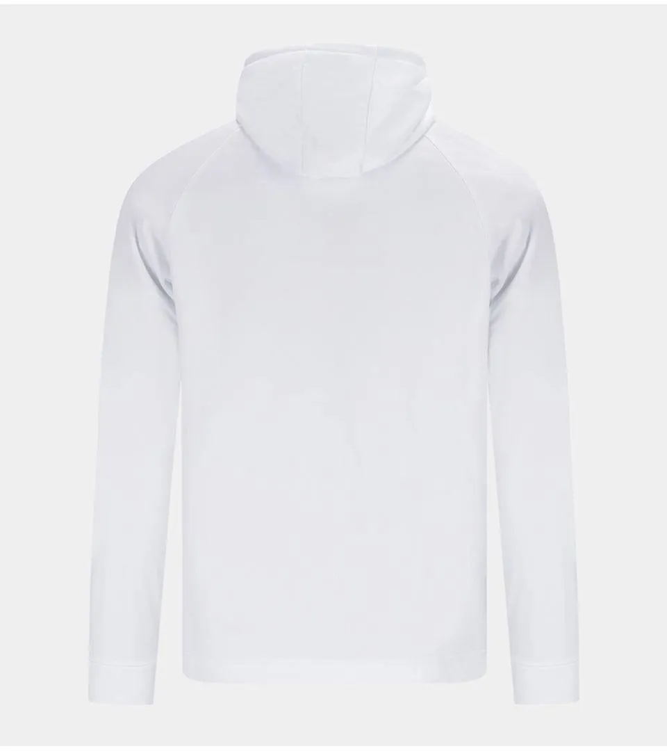 EMBOSSED HOODIE - WHITE