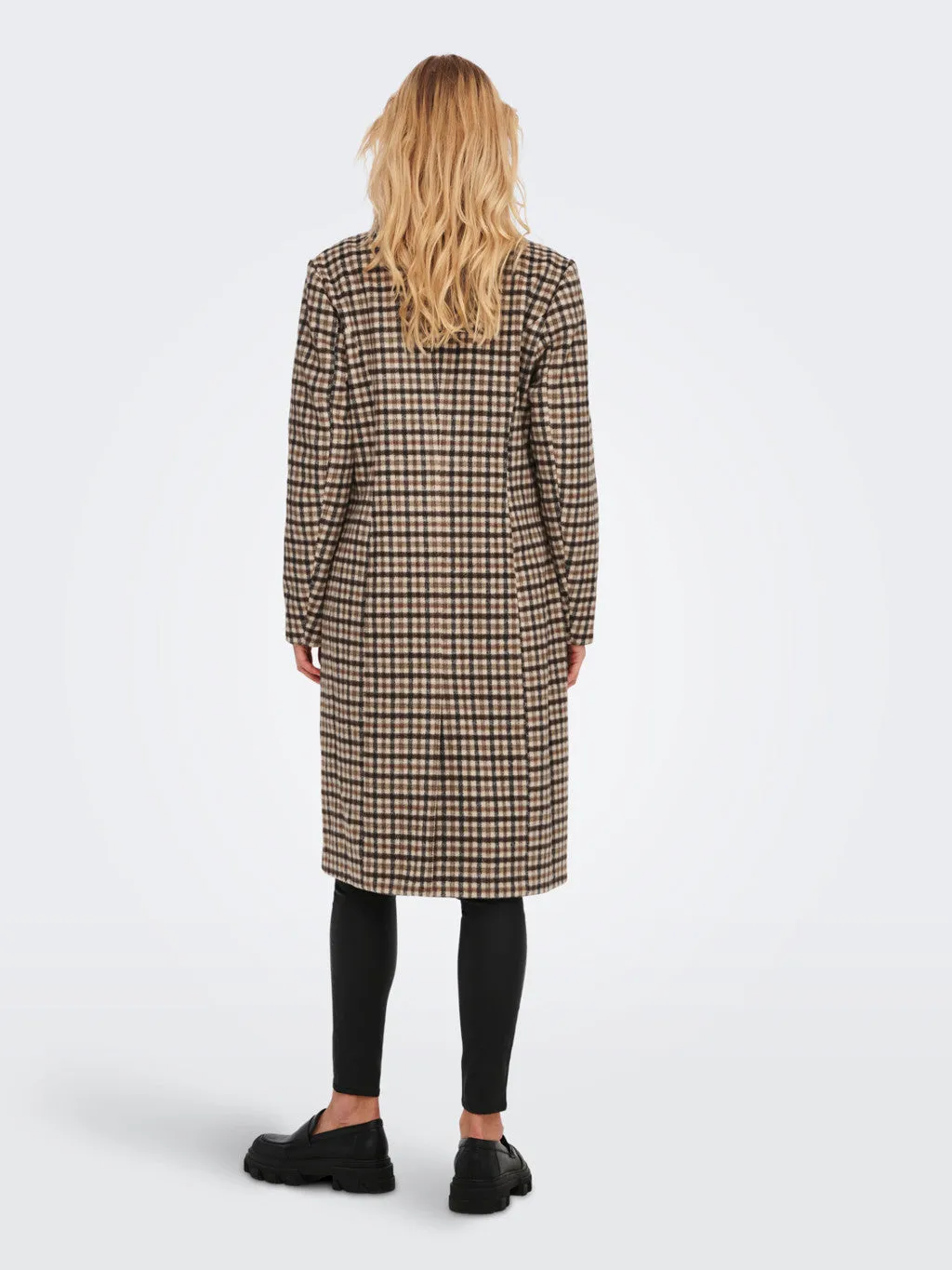 Emma Check Fitted Coat