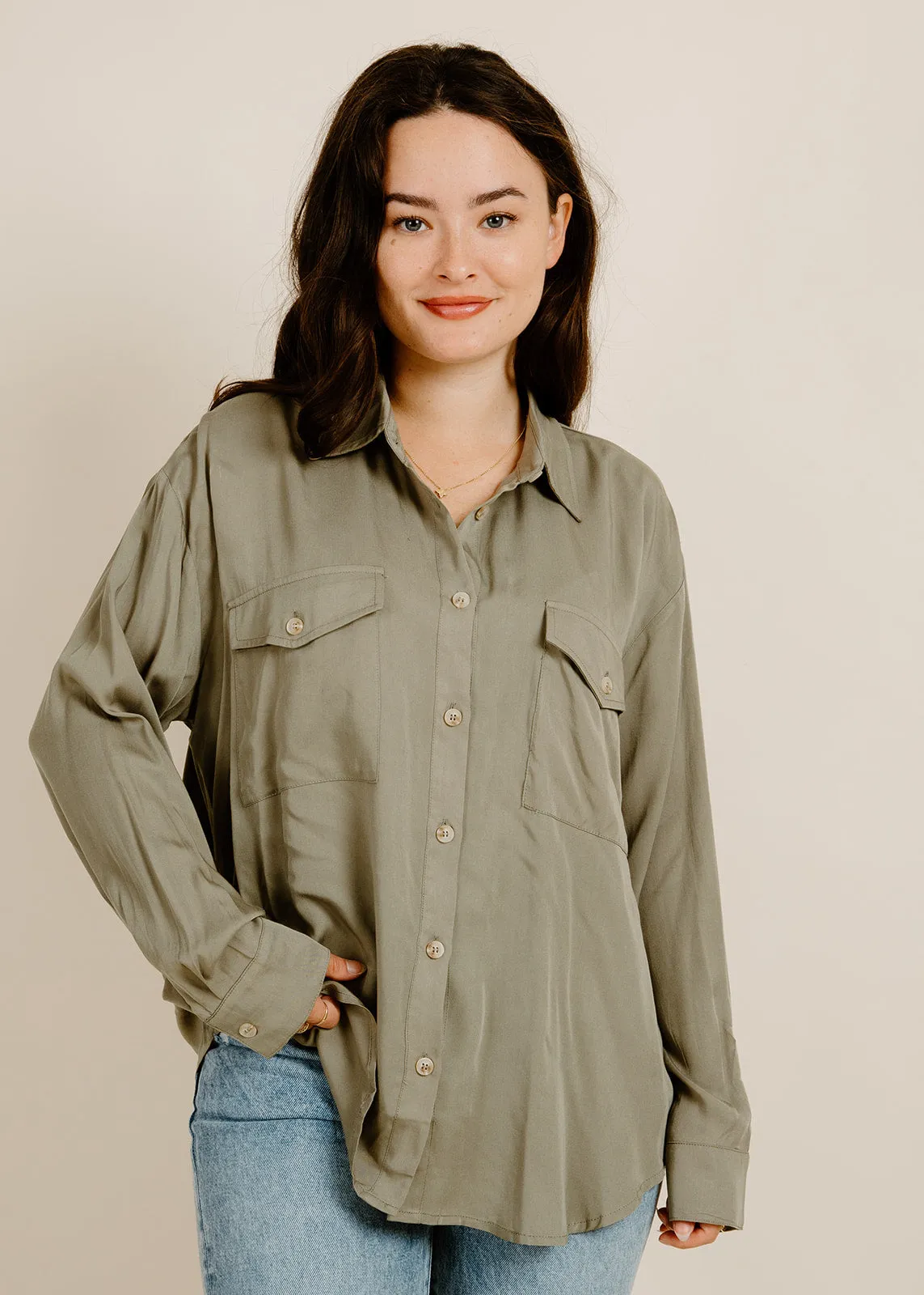 Enzo Button-Up - Olive