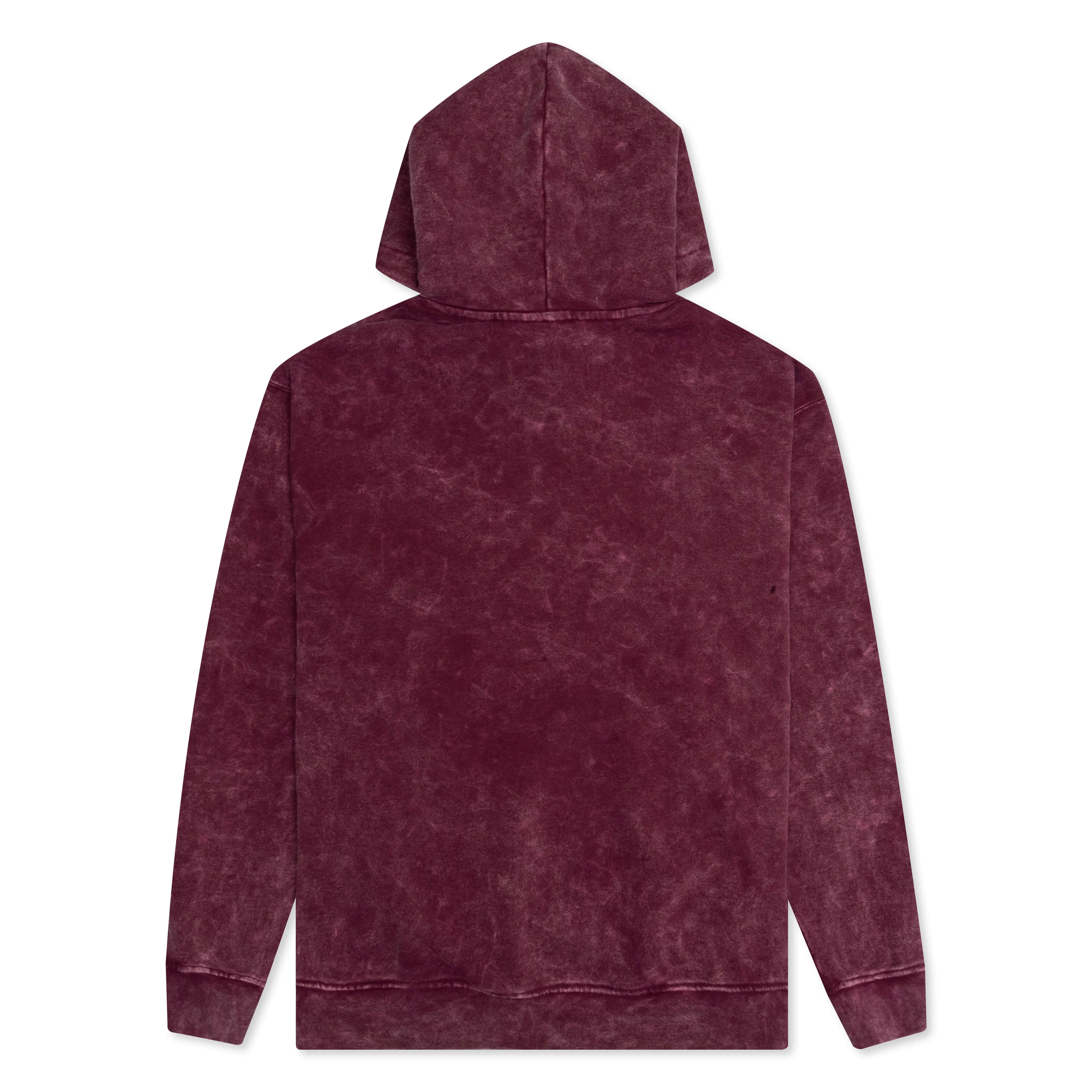 Essential Washed Fleece Hoodie - Cherrywood Red