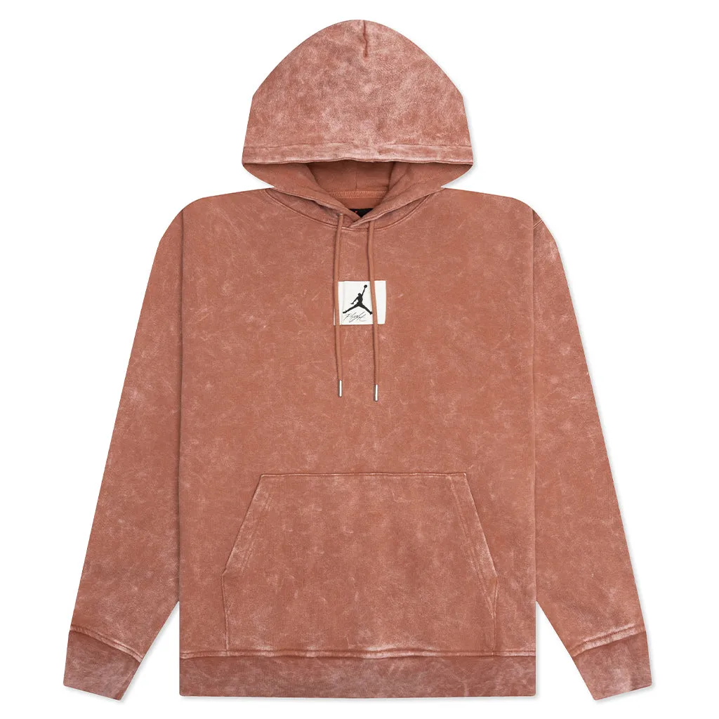 Essential Washed Fleece Hoodie - Mineral Clay