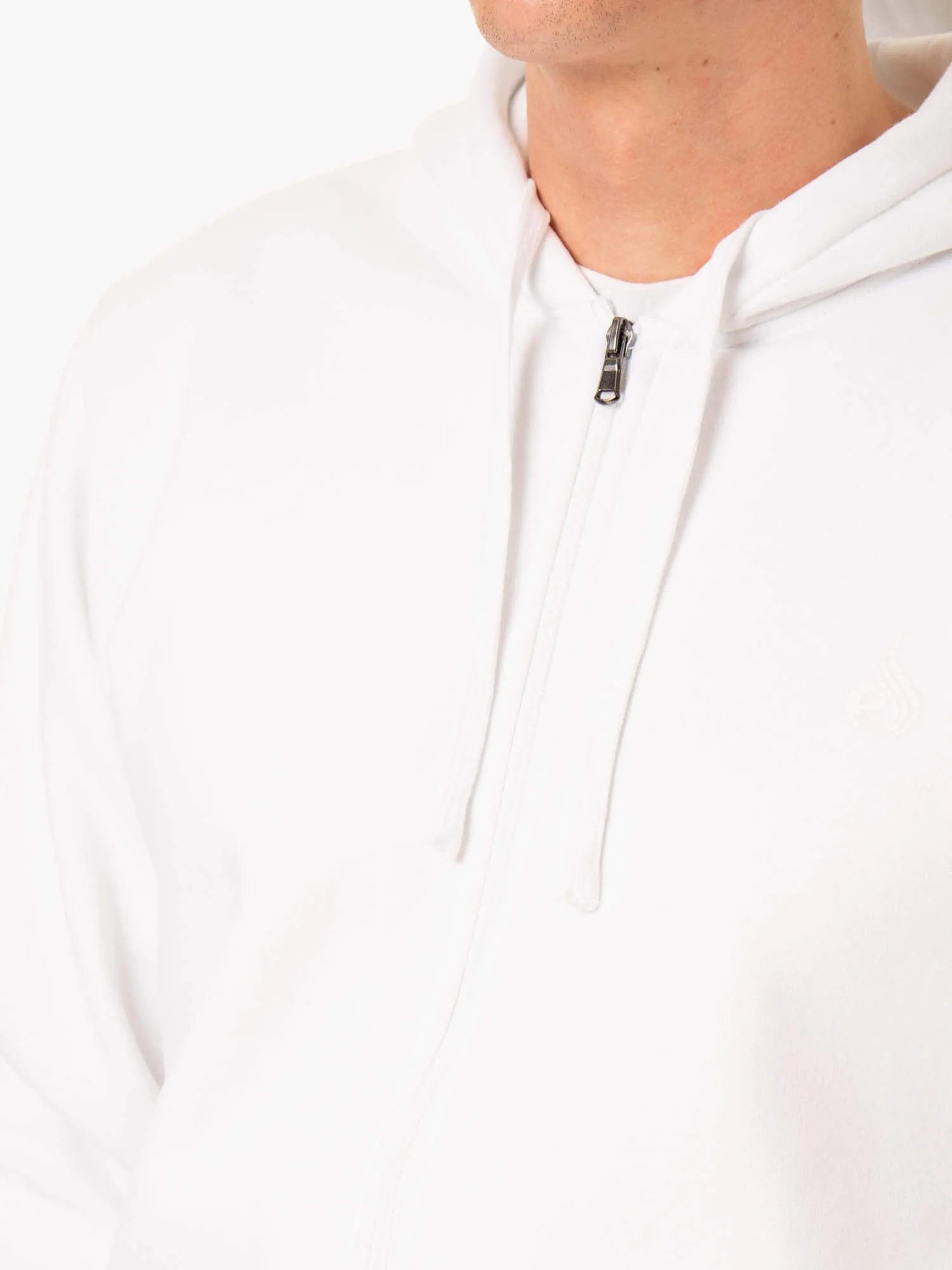 Essential Zip Up Jacket - White