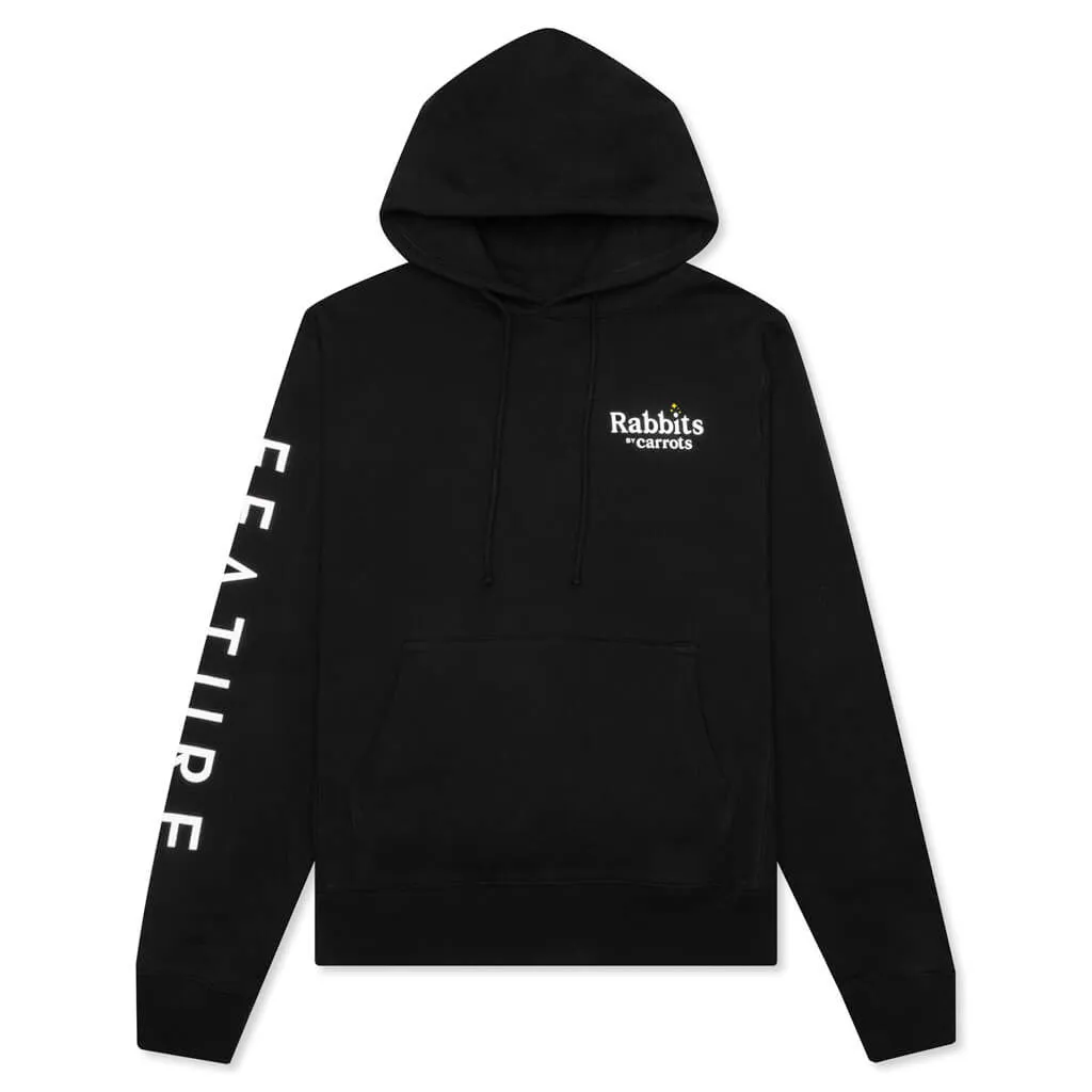 Feature x Carrots x Freddie Gibbs Rabbit Hat Hoodie - Black